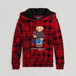 Polo Ralph Lauren Holiday Bear Plaid Fleece Hoodie
